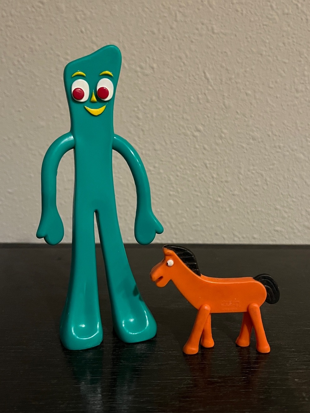 Bendable Gumby and Vintage Pokey Horse Jesco Prema Toy Figures Set